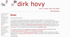 Desktop Screenshot of dirkhovy.com